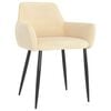 vidaXL Dining Chairs 2 pcs Cream Velvet