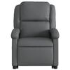 vidaXL Stand up Recliner Chair Grey Faux Leather