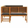 vidaXL Garden Bench Set 5 pcs Brown Solid acacia wood