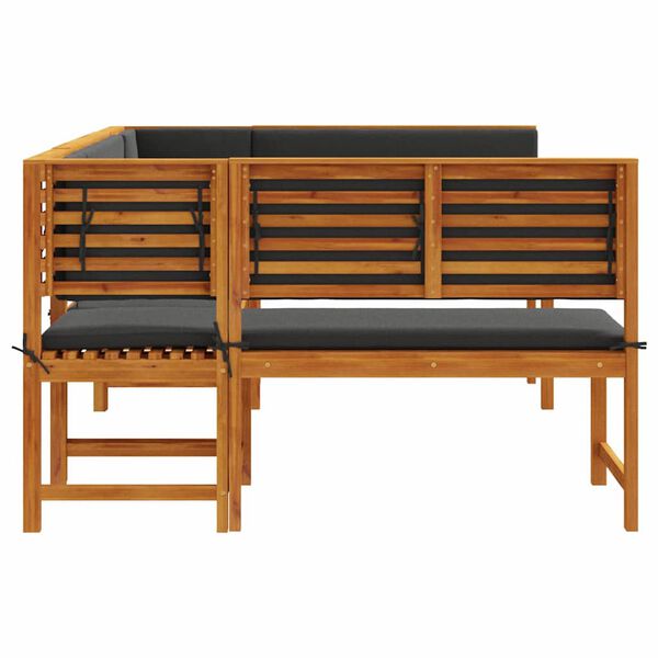 vidaXL Garden Bench Set 5 pcs Brown Solid acacia wood