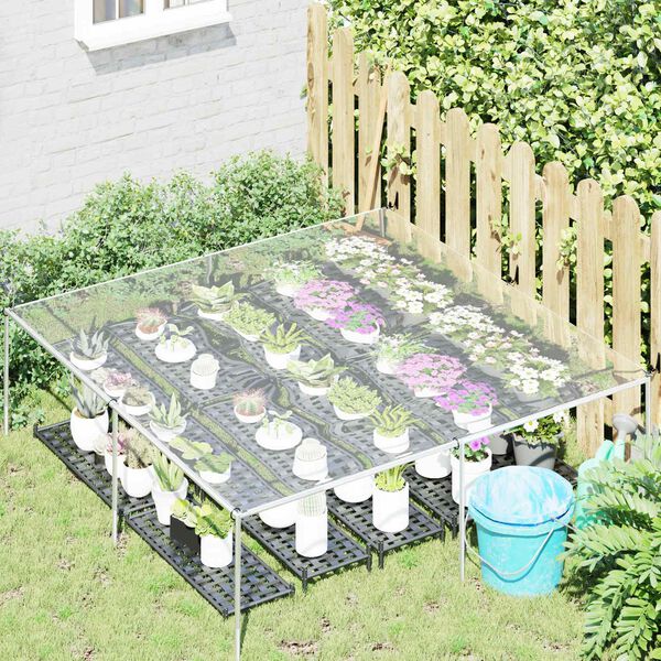 vidaXL Tarpaulin with Eyelets Transparent 2 x 2 m Polyethylene