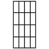 vidaXL Walk-in Shower Wall with Shelf Black 80x195 cm ESG Glass&Aluminium