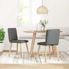 vidaXL Dining Chairs 2 pcs Dark Grey Fabric