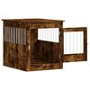 vidaXL Dog Crate Furniture Smoked Oak 64.5x80x71 cm Engineered Wood