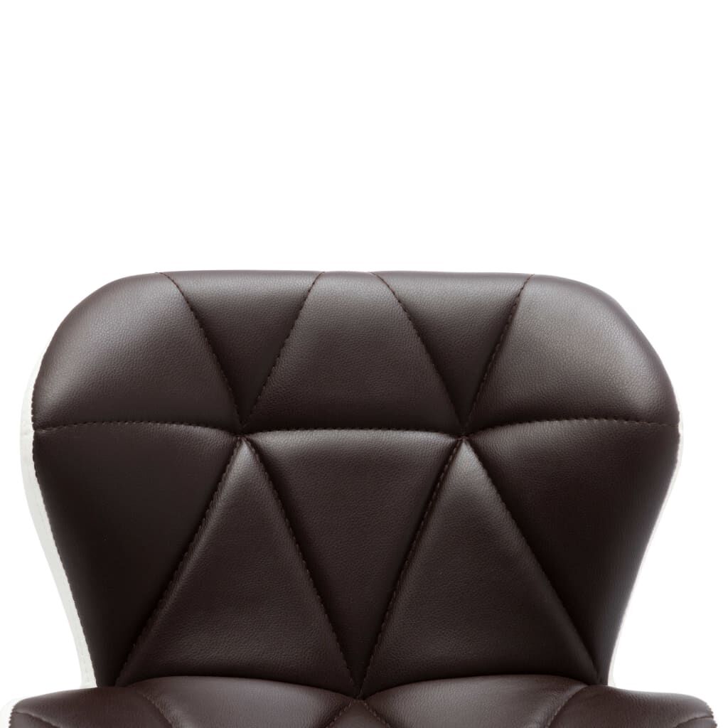 vidaXL Bar Stools 2 pcs Brown Faux Leather