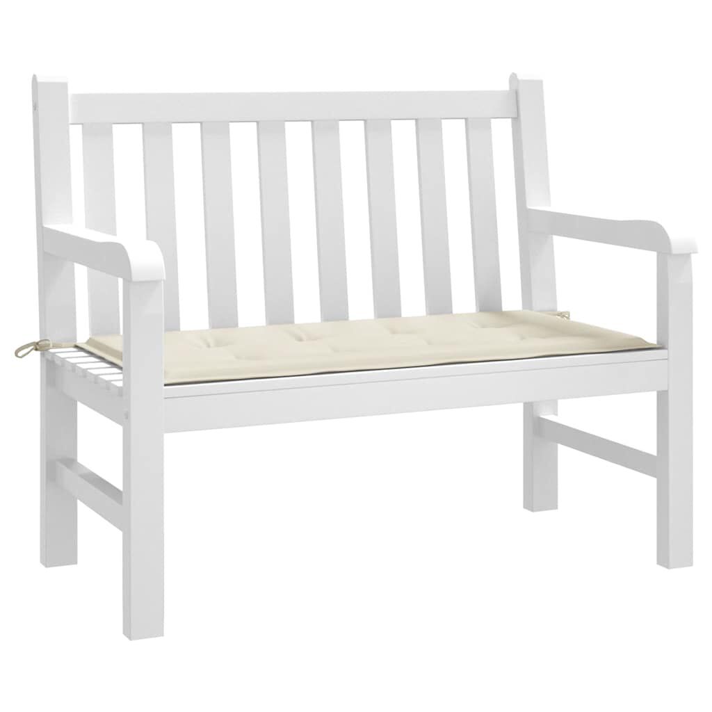 vidaXL Garden Bench Cushion Cream 100x50x4 cm Oxford Fabric