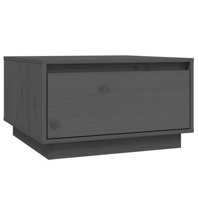 vidaXL Coffee Table Grey 55x56x32 cm Solid Wood Pine