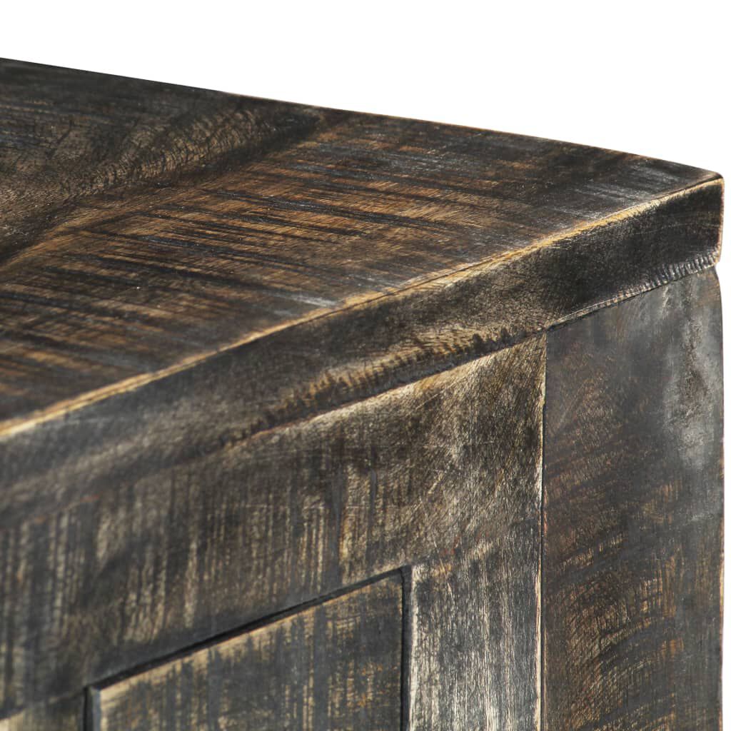 vidaXL Desk Black 110x50x75 cm Solid Mango Wood