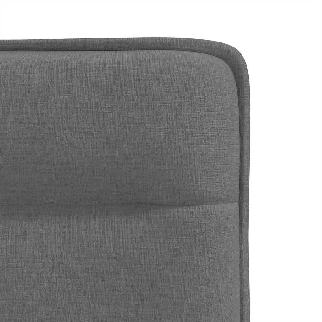 vidaXL Dining Chairs 2 pcs Dark Grey Fabric
