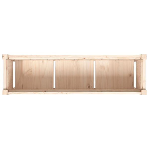vidaXL Garden Planters 2 pcs with Legs Solid Wood Pine