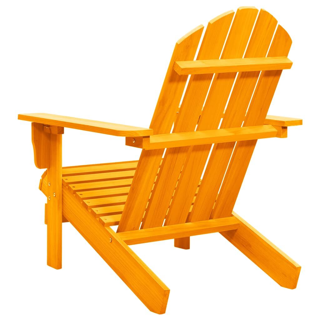 vidaXL Garden Adirondack Chair Solid Fir Wood Orange