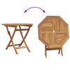 vidaXL 5 Piece Garden Dining Set Solid Teak Wood