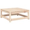 vidaXL Garden Footstool with Cushion Solid Wood Pine