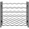 vidaXL Wine Rack for 36 Bottles Black Iron