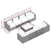 vidaXL 9 Piece Garden Lounge Set with Cushions Poly Rattan Brown
