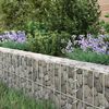 vidaXL Gabion Raised Bed Galvanised Steel 200x100x20 cm