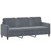 vidaXL 2 Piece Sofa Set Dark Grey Velvet