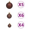 vidaXL Artificial Half Pre-lit Christmas Tree with Ball Set White 210 cm