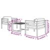 vidaXL 3 Piece Garden Lounge Set with Cushions Aluminium Anthracite