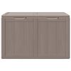 vidaXL Garden Storage Box 180L Brown PP Wood Look