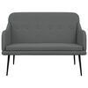vidaXL Bench Dark Grey 110x76x80 cm Fabric