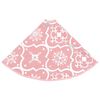 vidaXL Luxury Christmas Tree Skirt with Sock Pink 150 cm Fabric