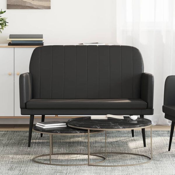 vidaXL Bench Black 107x80x81 cm Faux Leather