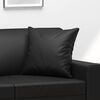 vidaXL Throw Pillows 2 pcs Black 40x40 cm Faux Leather