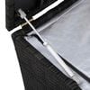 vidaXL Garden Storage Box Black 150x50x60 cm Poly Rattan