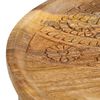 vidaXL Round Side Tables 2 pcs Solid Mango Wood and Steel