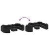vidaXL 10 Piece Garden Sofa Set with Cushions Black Poly Rattan