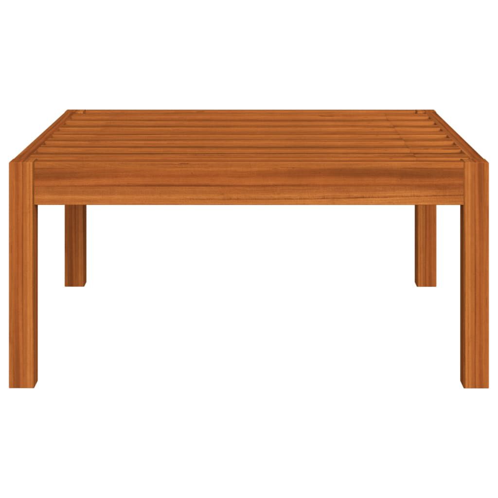 vidaXL 4 Piece Garden Lounge Set with Cushions Cream Solid Acacia Wood