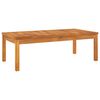 vidaXL 4 Piece Garden Lounge Set with Cushion Cream Solid Acacia Wood
