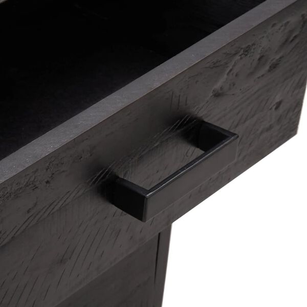 vidaXL Bedside Cabinets 2 pcs Black 40x30x55 cm Solid Wood Pine