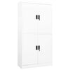 vidaXL Office Cabinet White 90x40x180 cm Steel
