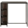 vidaXL Bar Table with Storage Rack Brown 120x60x110 cm Poly Rattan
