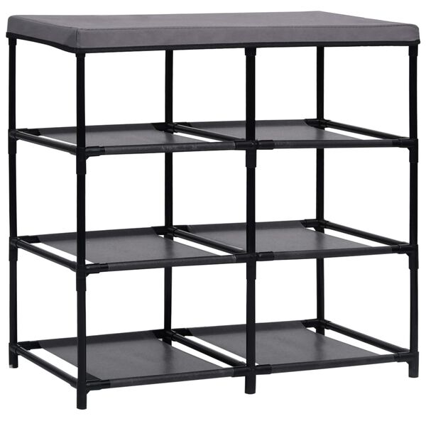 vidaXL Storage Cabinet with 6 Drawers 55x29x55 cm Grey Steel