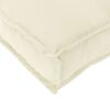 vidaXL Cushion Set 3 pcs Cream Oxford Fabric