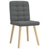 vidaXL Dining Chairs 4 pcs Dark Grey Fabric