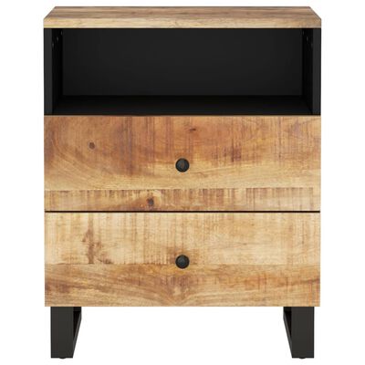 vidaXL Bedside Cabinet 50x33x62 cm Solid Wood Mango&Engineered Wood