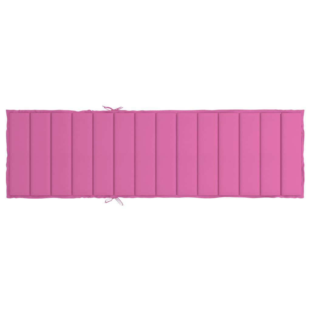 vidaXL Sun Lounger Cushion Pink Oxford Fabric