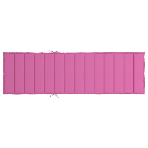 vidaXL Sun Lounger Cushion Pink Oxford Fabric