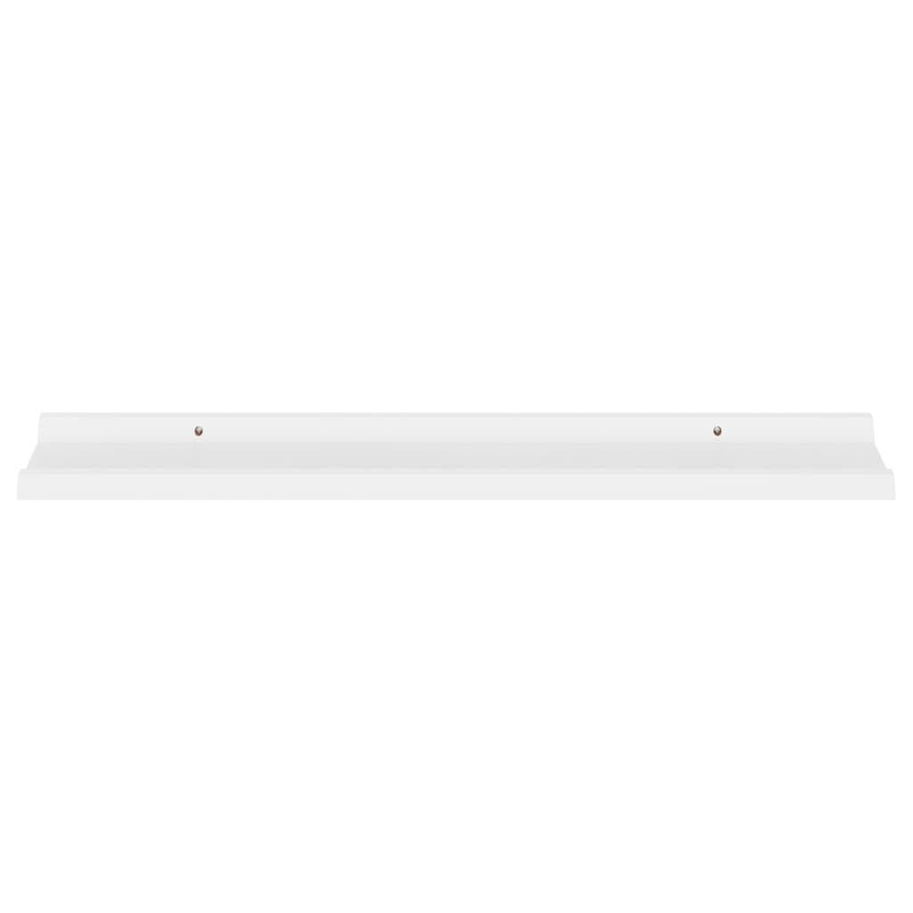 vidaXL Wall Shelves 4 pcs White 80x9x3 cm