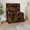 vidaXL Storage Box Smoked Oak 50x30x28 cm Engineered Wood