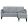 vidaXL Sofa Set Light grey 173 x 131 x 67 cm Fabric