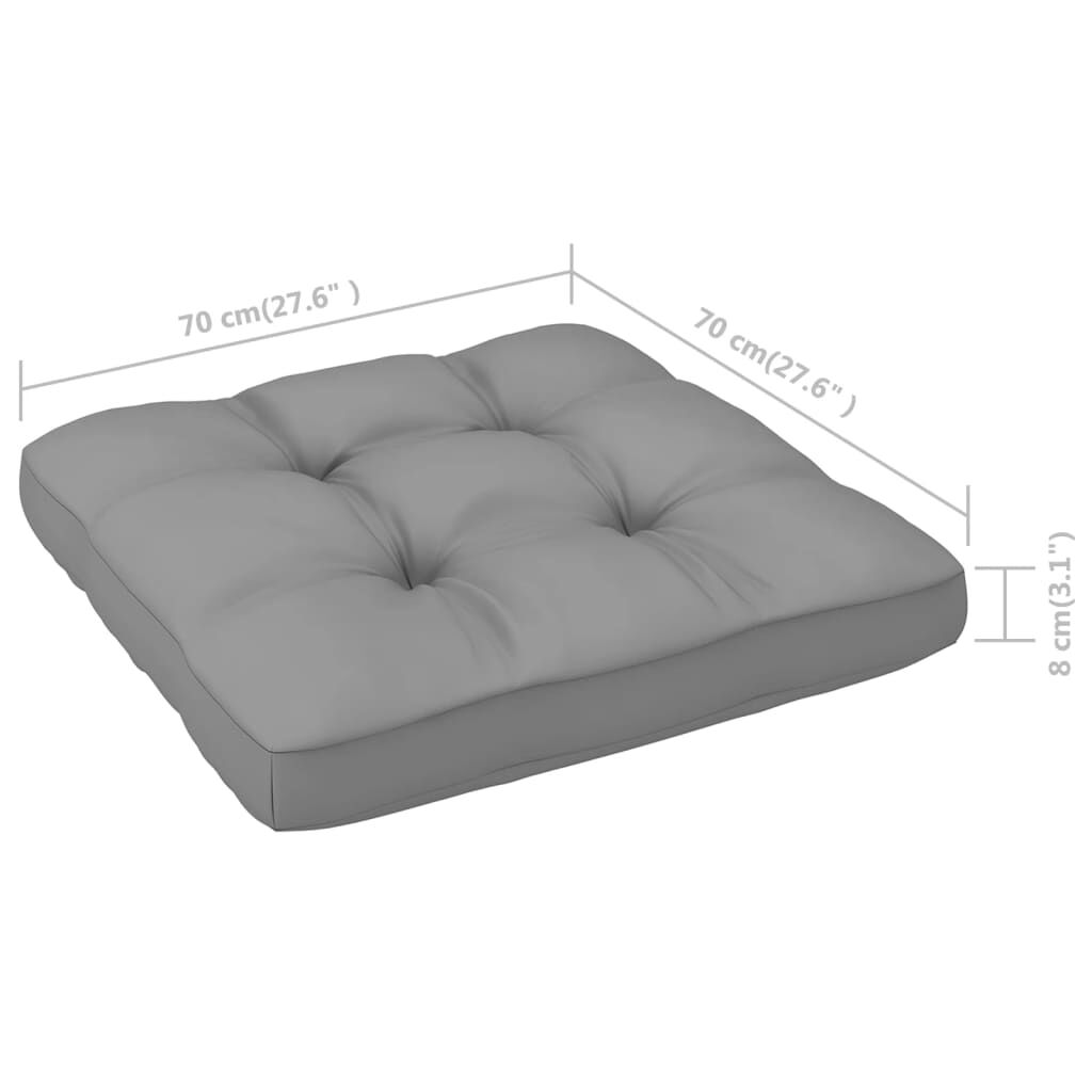 vidaXL 9 Piece Garden Lounge Set with Cushions Solid Pinewood