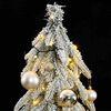 vidaXL Artificial Christmas Tree 150 LEDs&Ball Set&Flocked Snow 150 cm