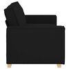 vidaXL 2-Seater Sofa Black 140 cm Fabric