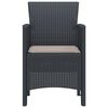 vidaXL Garden Chair 2 pcs Anthracite 53 x 49 x 85 cm Polypropylene