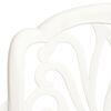 vidaXL 3 Piece Bistro Set Cast Aluminium White